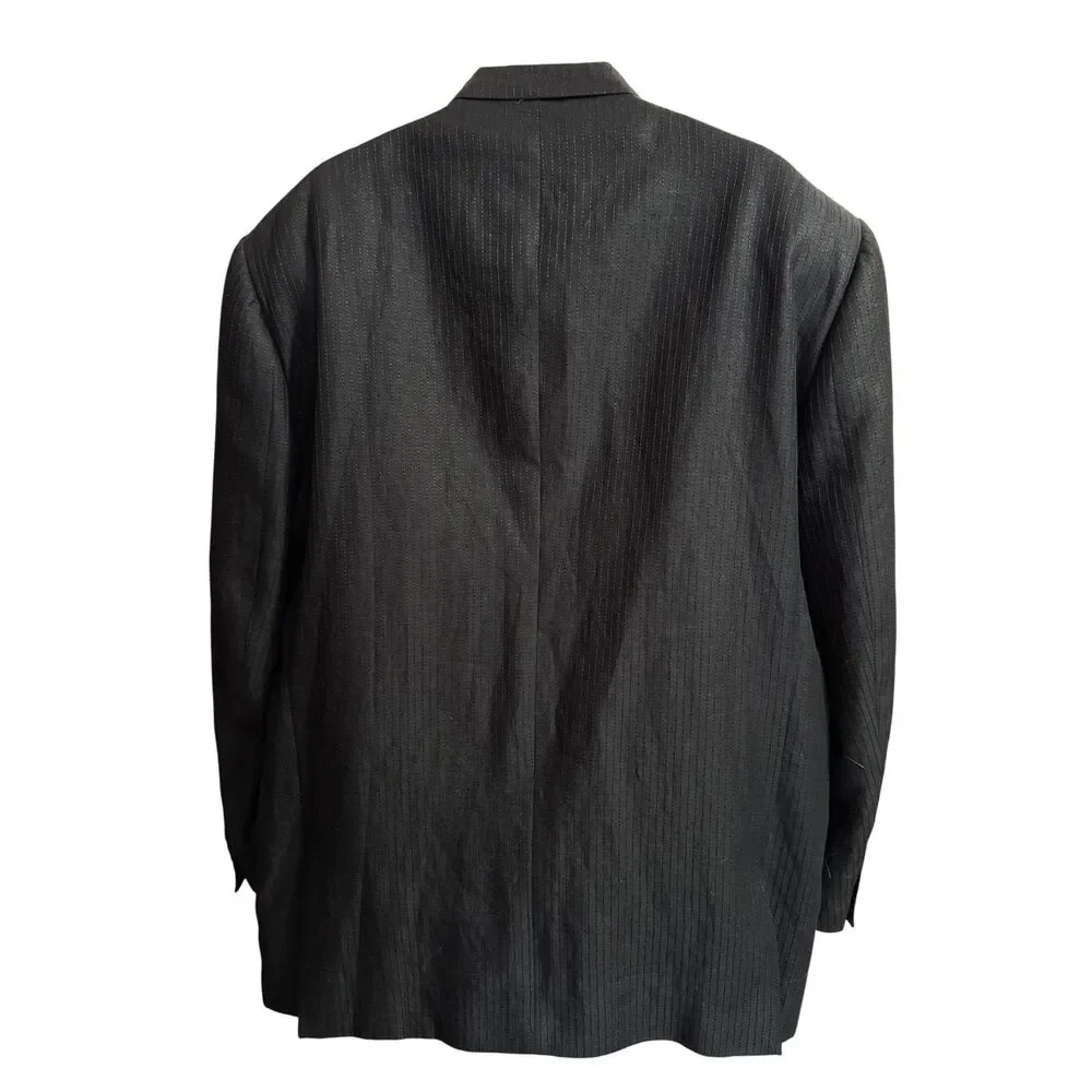 Cigar Couture Black 3 Button Front Blazer - Size 3XL